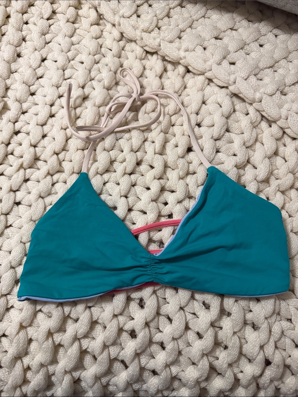 Lspace reversible Women’s Teal swim top